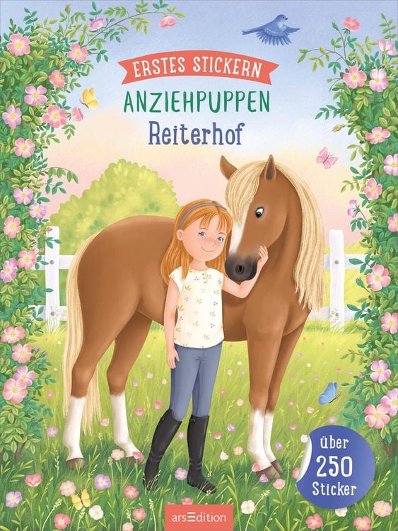 Produktbild: Erstes Stickern Anziehpuppen &ndash; Reiterhof