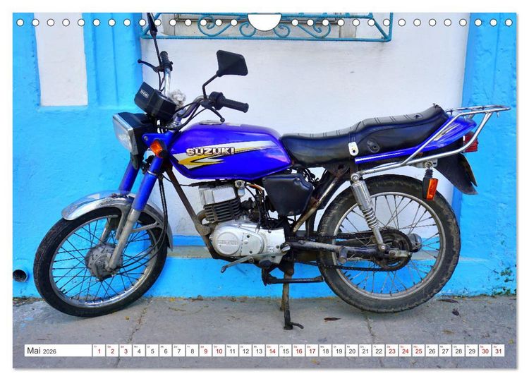 Produktbild: Made in Japan - Motorrad-Legende Suzuki in Kuba (Wandkalender 2026 DIN A4 quer), CALVENDO Monatskalender