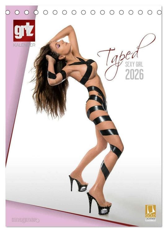 Produktbild: grlz Taped Sexy Girl (Tischkalender 2026 DIN A5 hoch), CALVENDO Monatskalender
