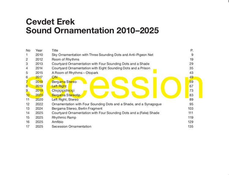 Produktbild: Cevdet Erek. Sound Ornamentation 2010&ndash;2025