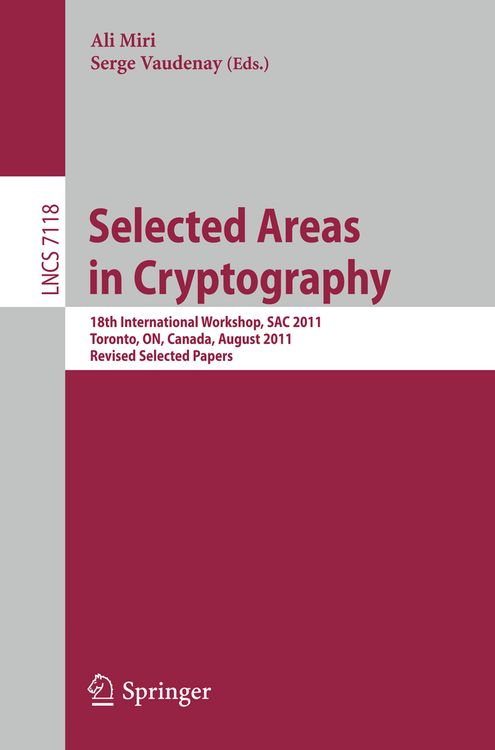 Produktbild: Selected Areas in Cryptography