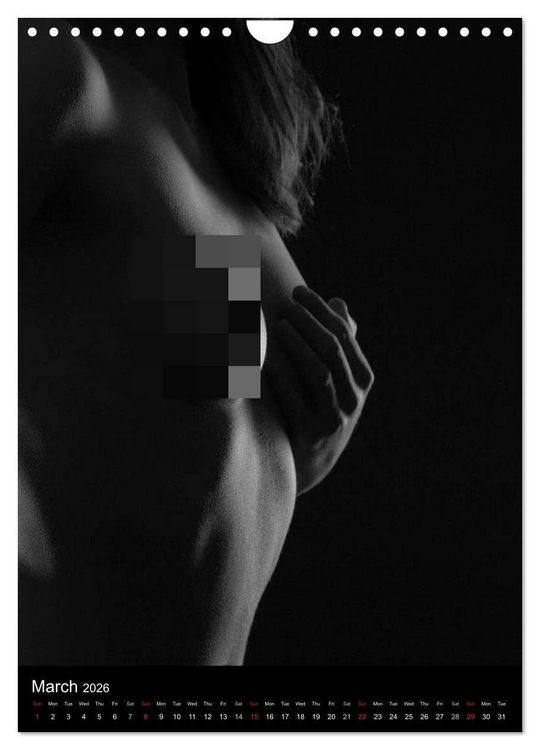 Produktbild: Erotic Silhouettes / UK-Version (Wall Calendar 2026 DIN A4 portrait), CALVENDO 12 Month Wall Calendar