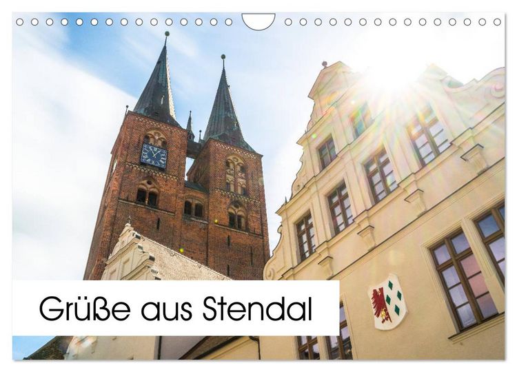 Produktbild: Gr&uuml;&szlig;e aus Stendal: Kalender 2026 (Wandkalender 2026 DIN A4 quer), CALVENDO Monatskalender