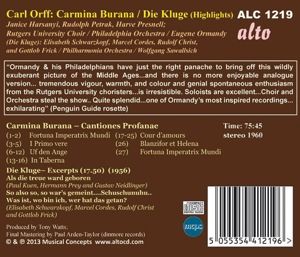 Produktbild: Carmina burana/Die Kluge (AZ)