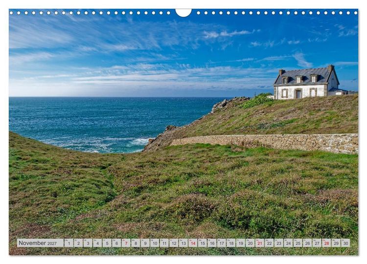 Produktbild: Cote Sauvage. Wilde Atlantikk&uuml;ste der Bretagne. (Wandkalender 2027 DIN A3 quer), CALVENDO Monatskalender