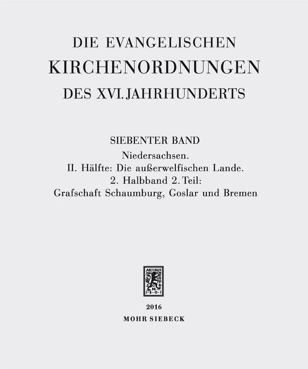 Produktbild: Die evangelischen Kirchenordnungen des XVI. Jahrhunderts