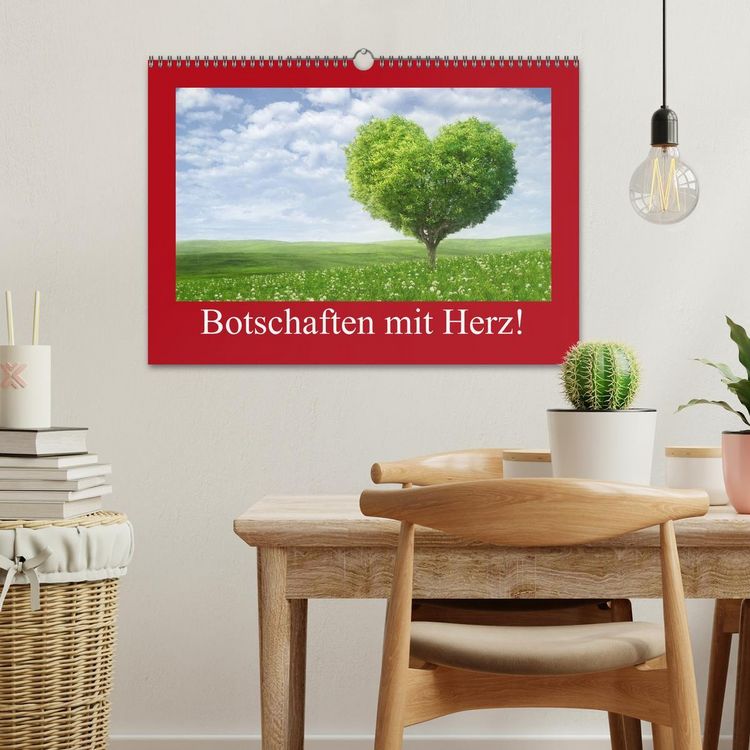 Produktbild: Botschaften mit Herz! (Wandkalender 2026 DIN A3 quer), CALVENDO Monatskalender