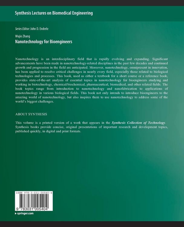 Produktbild: Nanotechnology for Bioengineers