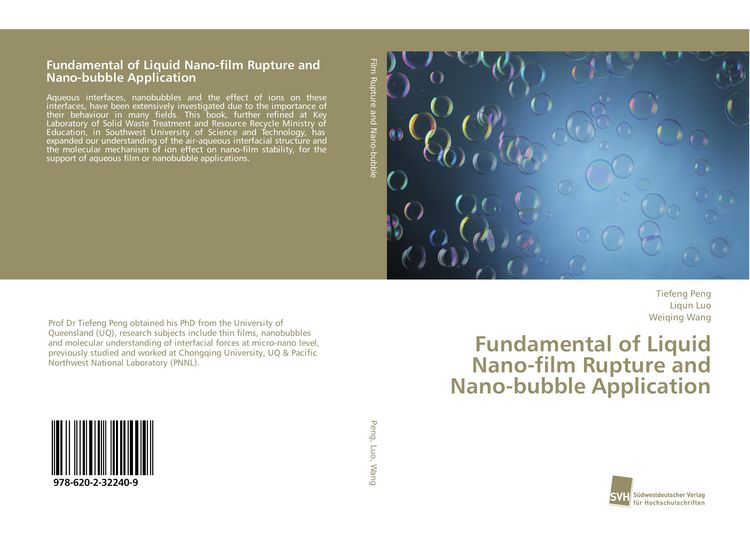 Produktbild: Fundamental of Liquid Nano-film Rupture and Nano-bubble Application