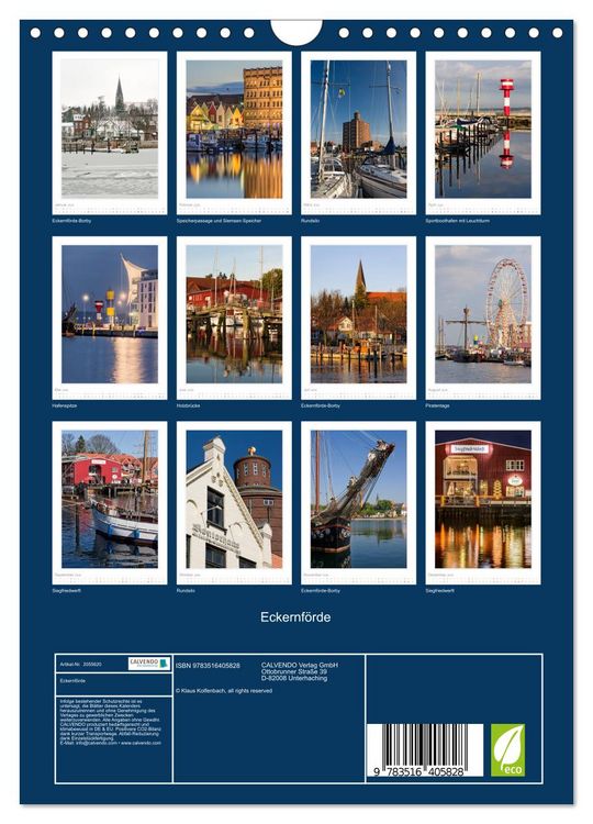Produktbild: Eckernf&ouml;rde (Wandkalender 2026 DIN A4 hoch), CALVENDO Monatskalender