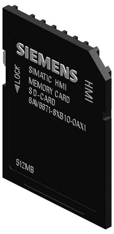 Produktbild: Siemens 6AV6671-8XB10-0AX1 6AV66718XB100AX1 SPS-Speicherkarte