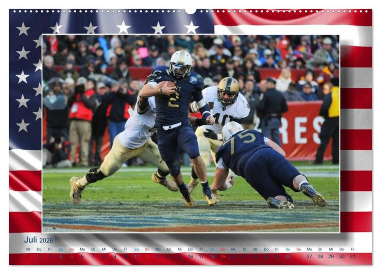 Produktbild: American Football - Kickoff (Wandkalender 2026 DIN A2 quer), CALVENDO Monatskalender