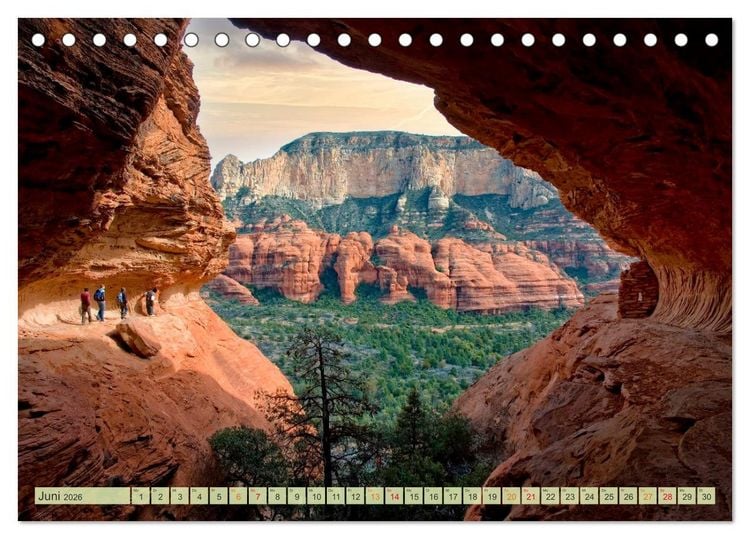 Produktbild: Wandern - die Welt erwartet Dich (Tischkalender 2026 DIN A5 quer), CALVENDO Monatskalender