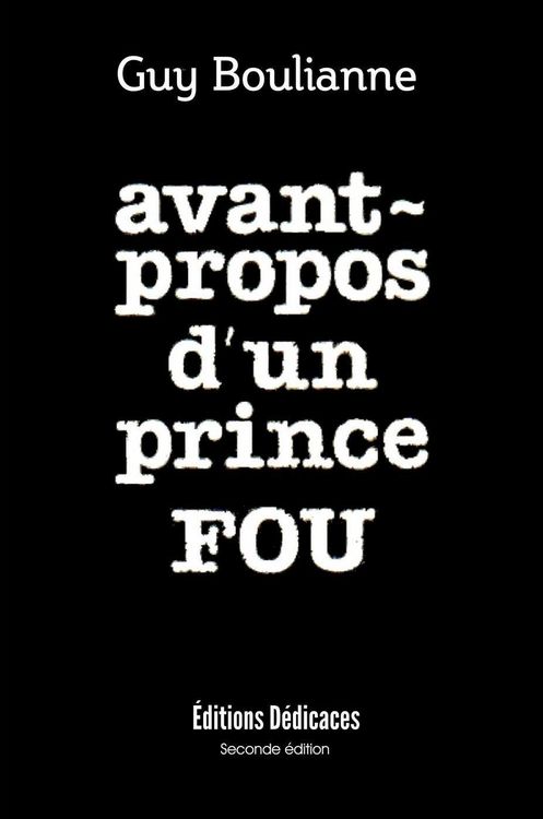 Produktbild: Avant-propos d'un prince fou