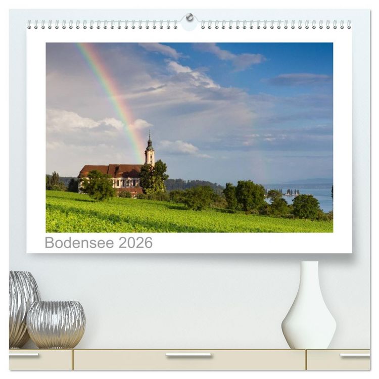 Produktbild: Bodensee 2026 (hochwertiger Premium Wandkalender 2026 DIN A2 quer), Kunstdruck in Hochglanz