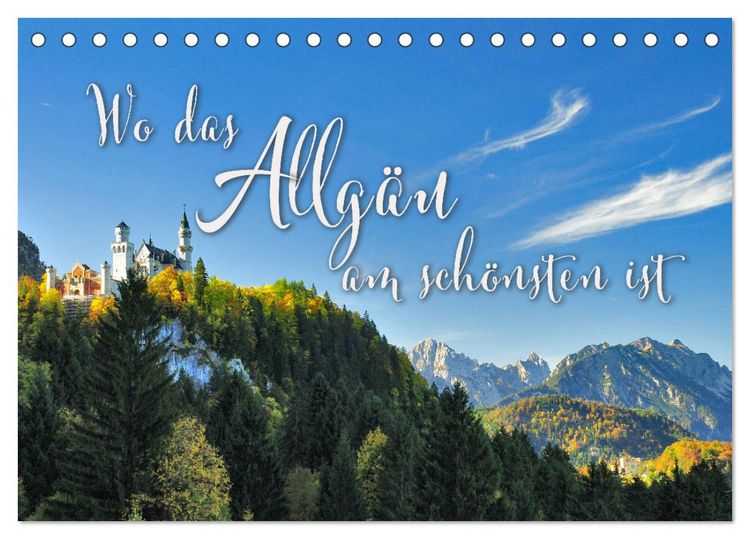 Produktbild: Wo das Allg&auml;u am sch&ouml;nsten ist (Tischkalender 2026 DIN A5 quer), CALVENDO Monatskalender