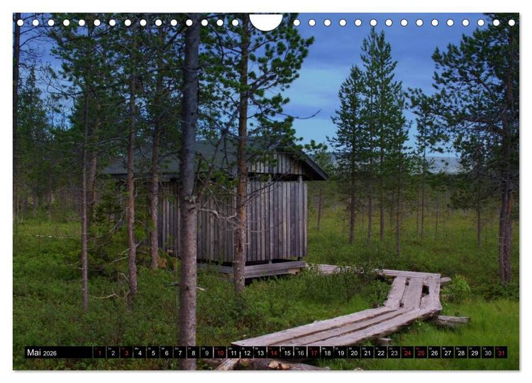 Produktbild: Wundersch&ouml;nes Finnisch - Lappland (Wandkalender 2026 DIN A4 quer), CALVENDO Monatskalender