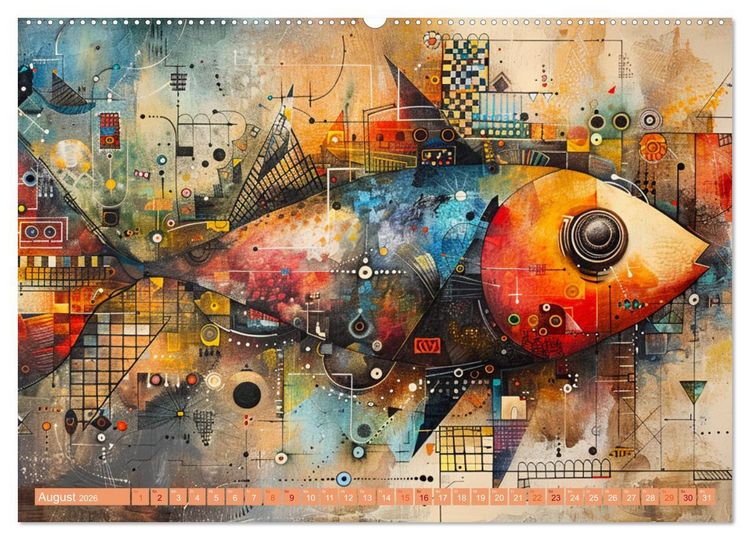 Produktbild: Nu abba Budder bei die Fische! (Wandkalender 2026 DIN A2 quer), CALVENDO Monatskalender