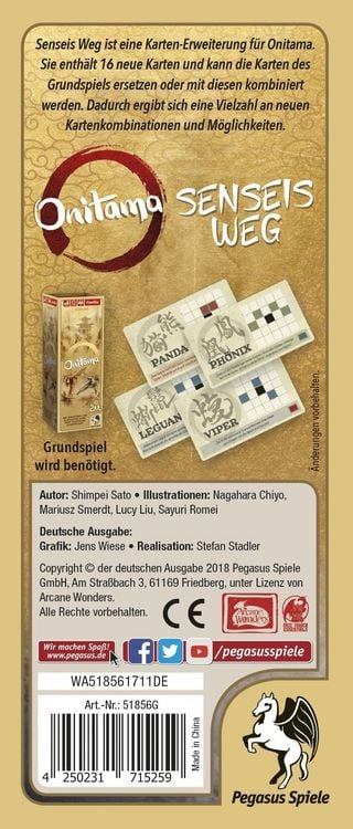 Produktbild: Onitama: Senseis Weg (Erweiterung)
