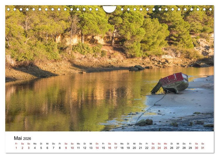Produktbild: Andalusien - Landschaften rund um Conil de la Frontera (Wandkalender 2026 DIN A4 quer), CALVENDO Monatskalender