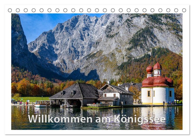 Produktbild: Willkommen am K&ouml;nigssee (Tischkalender 2026 DIN A5 quer), CALVENDO Monatskalender