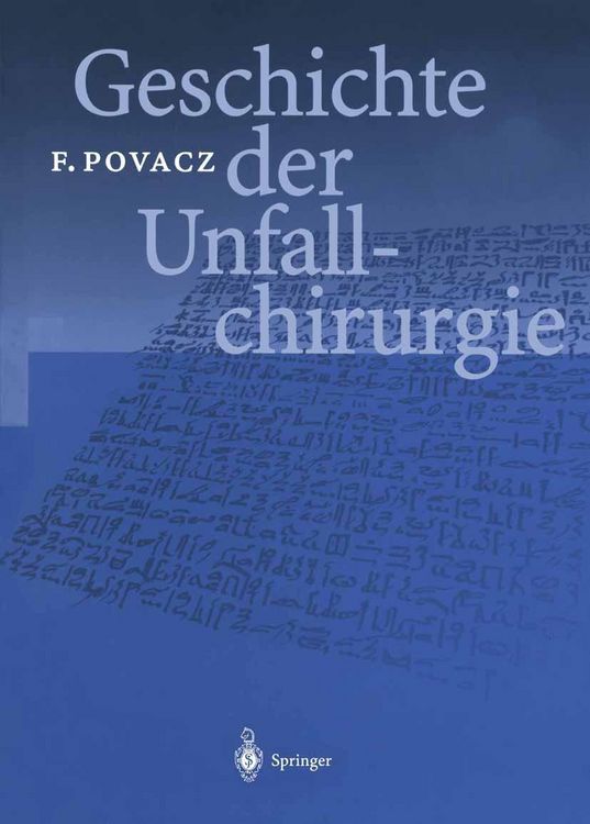 Produktbild: Geschichte der Unfallchirurgie