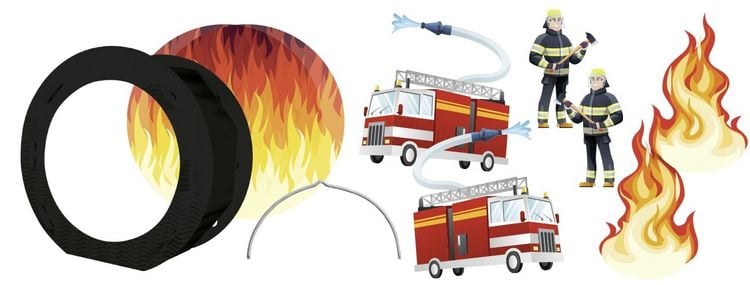 Produktbild: URSUS Laternenzeit Laternen-Bastelset Easy Line Feuerwehr