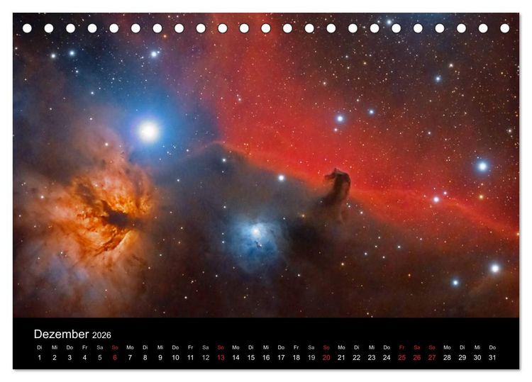 Produktbild: Universum - Eine Reise zu den Sternen (Tischkalender 2026 DIN A5 quer), CALVENDO Monatskalender