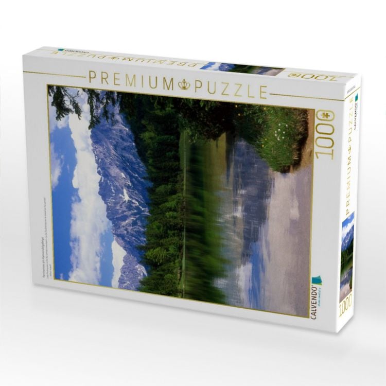 Produktbild: CALVENDO Puzzle Ferchensee am Karwendelgebirge | 1000 Teile Lege-Gr&ouml;&szlig;e 64x48cm Foto-Puzzle f&uuml;r gl&uuml;ckliche Stunden