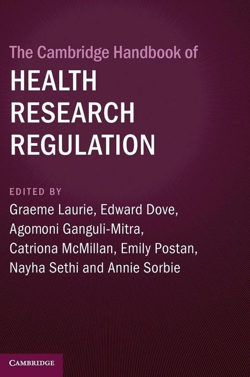 Produktbild: The Cambridge Handbook of Health Research Regulation