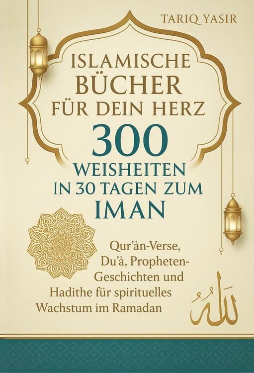 Produktbild: Islamische B&uuml;cher f&uuml;r dein Herz: 300 Weisheiten In 30 Tagen Zum Iman. Qur'an-Verse, Du&iquest;a&iquest;, Propheten-Geschichten und Hadithe f&uuml;r spirituelles Wachstum
