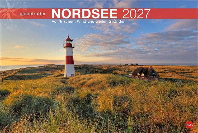 Produktbild: Nordsee Globetrotter Kalender 2027 - Von frischem Wind und weiten Str&auml;nden