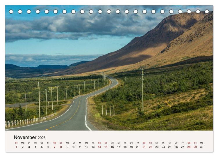Produktbild: Neufundland Impressionen 2026 (Tischkalender 2026 DIN A5 quer), CALVENDO Monatskalender