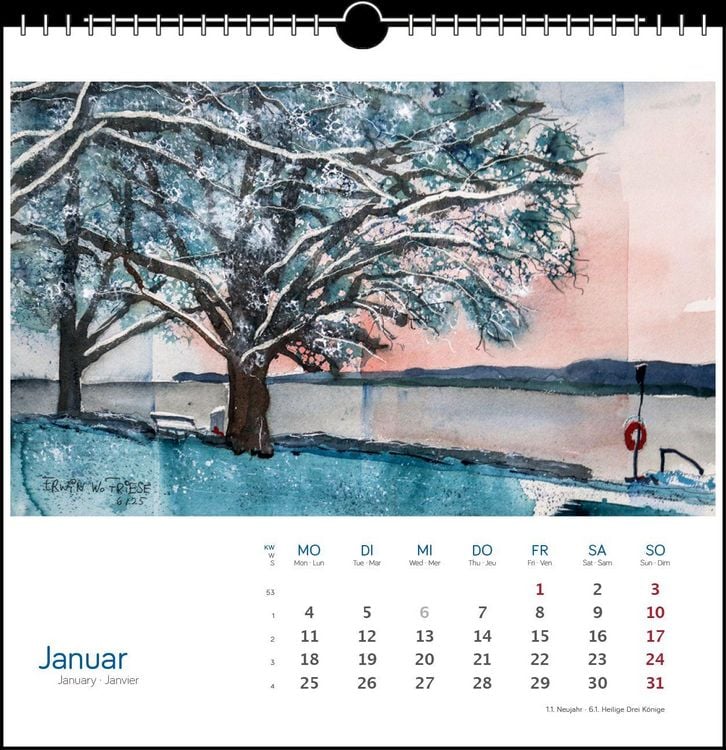 Produktbild: Bodensee Aquarell 2027