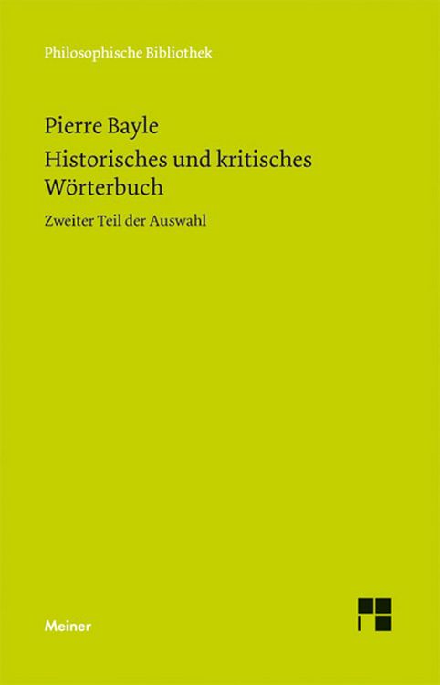 Produktbild: Historisches und kritisches W&ouml;rterbuch