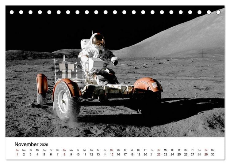 Produktbild: Abenteuer im Weltraum (Tischkalender 2026 DIN A5 quer), CALVENDO Monatskalender