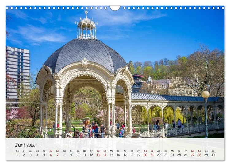 Produktbild: Karlsbad / Karlovy Vary - Kleinod im Westb&ouml;hmischen B&auml;derdreieck (Wandkalender 2026 DIN A3 quer), CALVENDO Monatskalender