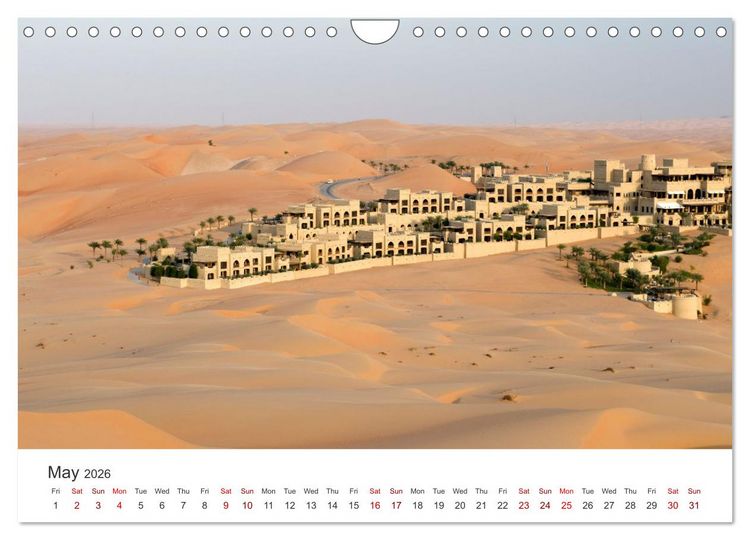 Produktbild: Desert dunes in Abu Dhabi (Wall Calendar 2026 DIN A4 landscape), CALVENDO 12 Month Wall Calendar