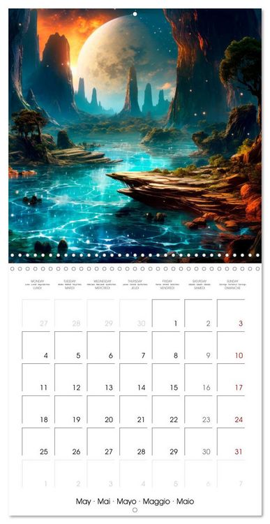 Produktbild: DISTANT WORLDS Explore the universe (Wall Calendar 2026 12 &times; 12 Inch) CALVENDO 12 Month Wall Calendar