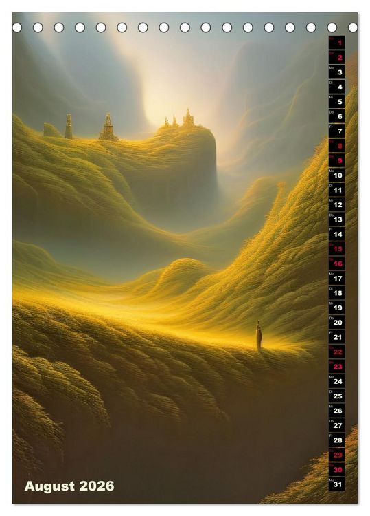 Produktbild: Fantastische Wanderungen (Tischkalender 2026 DIN A5 hoch), CALVENDO Monatskalender