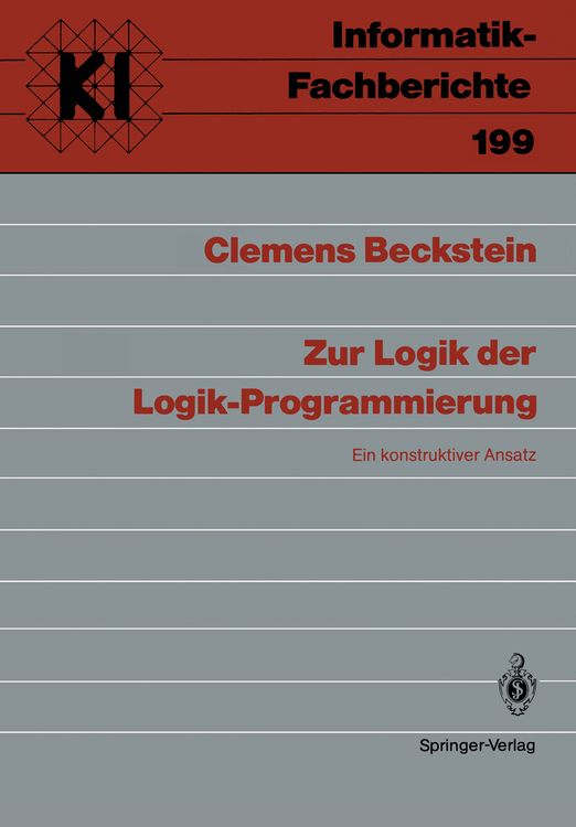 Produktbild: Zur Logik der Logik-Programmierung