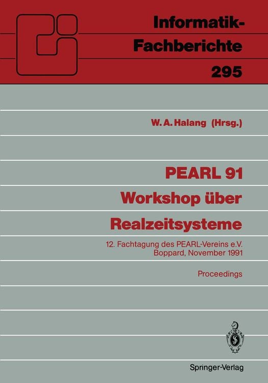 Produktbild: PEARL 91 - Workshop über Realzeitsysteme
