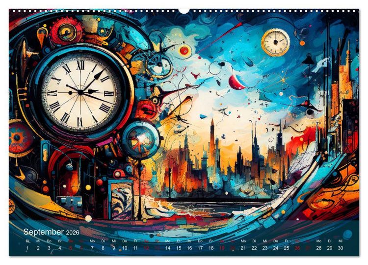 Produktbild: Vision&auml;re Leinwand: Kreative Symbole f&uuml;r Tr&auml;ume und Visionen (hochwertiger Premium Wandkalender 2026 DIN A2 quer), Kunstdruck in Hochglanz