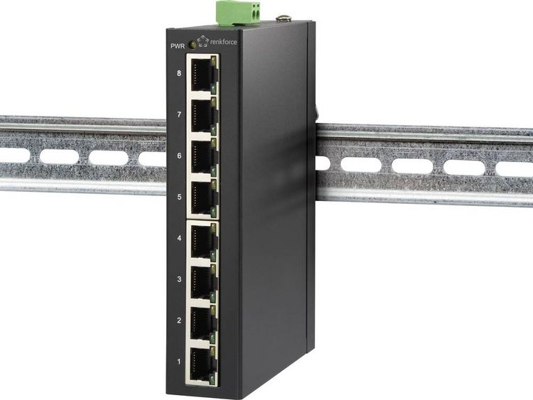Produktbild: Renkforce RF-3394868 FEH-800 Industrial Ethernet Switch