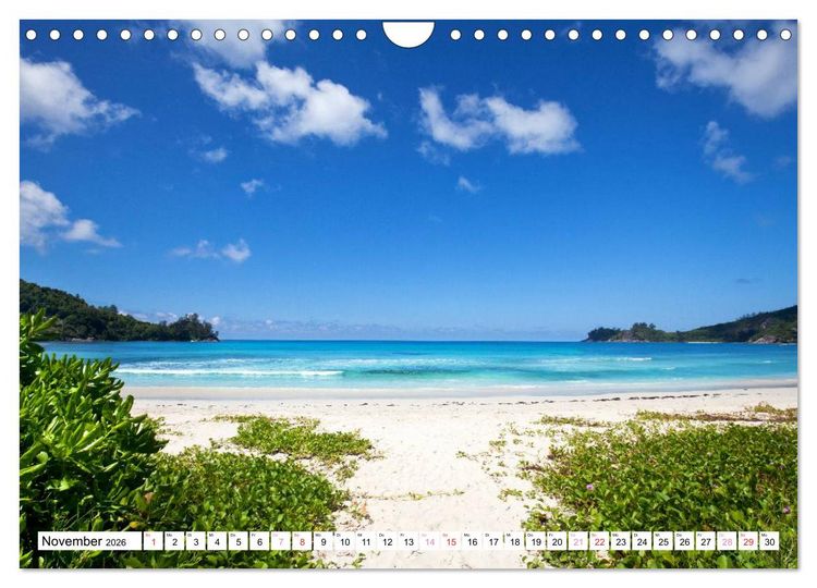 Produktbild: Seychellen Strandfeeling (Wandkalender 2026 DIN A4 quer), CALVENDO Monatskalender