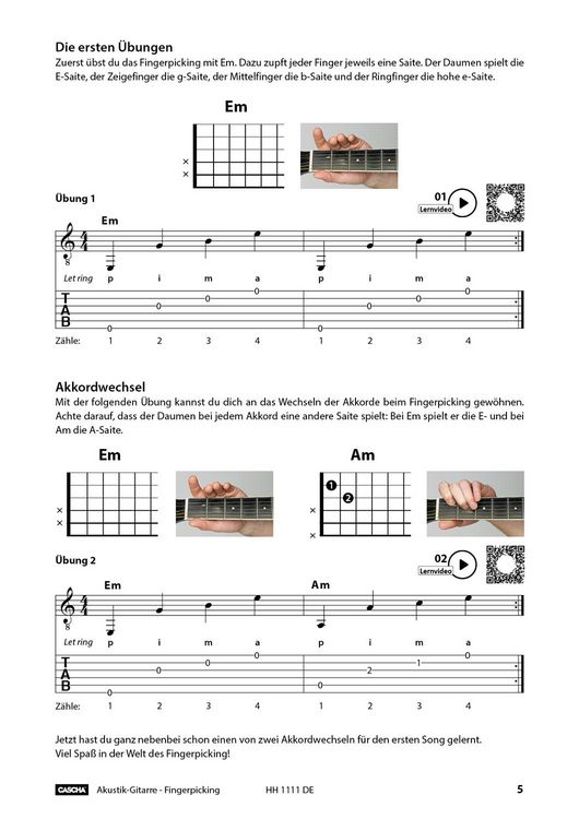 Produktbild: Akustik-Gitarre Fingerpicking - Schnell und einfach lernen