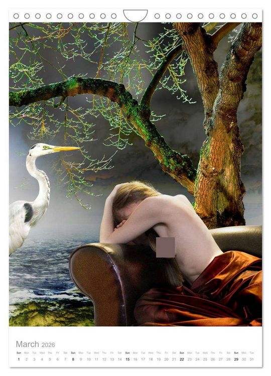 Produktbild: An Erotic Expedition to the World of Female Reveries (Wall Calendar 2026 DIN A4 portrait), CALVENDO 12 Month Wall Calendar