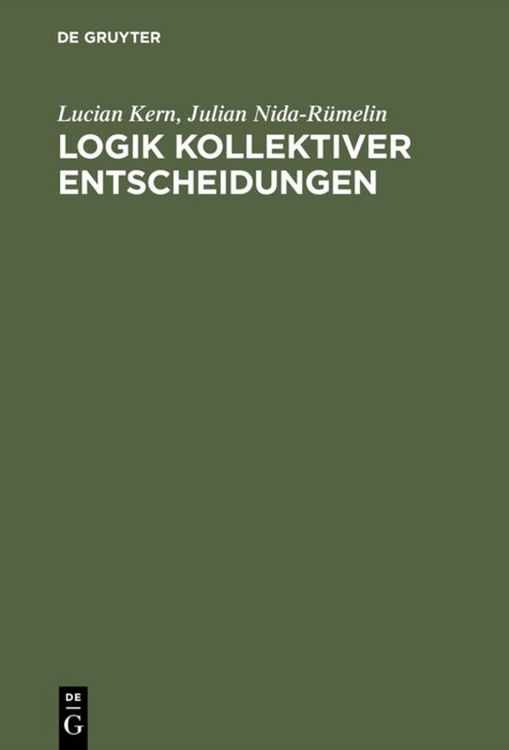 Produktbild: Logik kollektiver Entscheidungen
