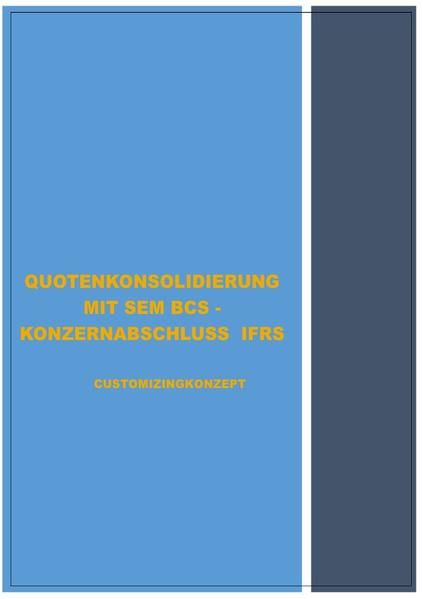 Produktbild: SONDERTHEMENBEHANDLUNG - MIT SEM BCS - IM RAHMEN DER ERSTELLUNG KONZERNABSCHLUSS IFRS