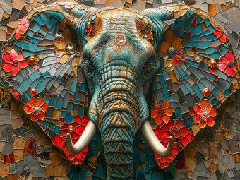 Produktbild: CALVENDO Puzzle Ein Motiv aus dem Kalender Elefantastisch | 1000 Teile Lege-Gr&ouml;&szlig;e 64x48cm Foto-Puzzle f&uuml;r gl&uuml;ckliche Stunden